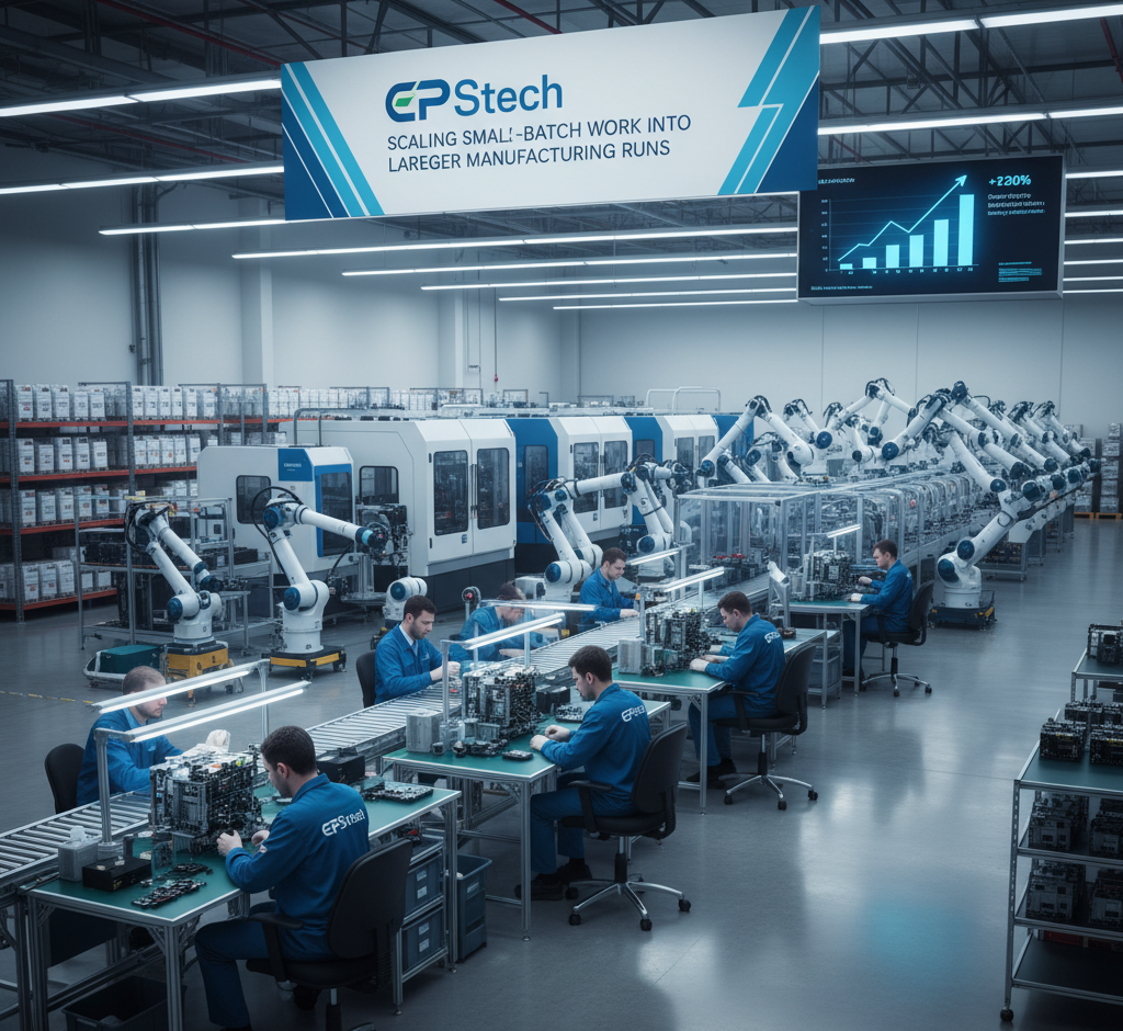 Scaling Small‑Batch Work into Larger Manufacturing Runs